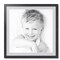 ArtToFrames 28x28" Matted Picture Frame with 24x24" Single Mat Photo Opening Framed in 1.25" Black and 2" Mat (FWM-4083-28x28)